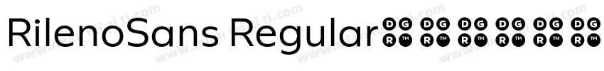 RilenoSans Regular字体转换